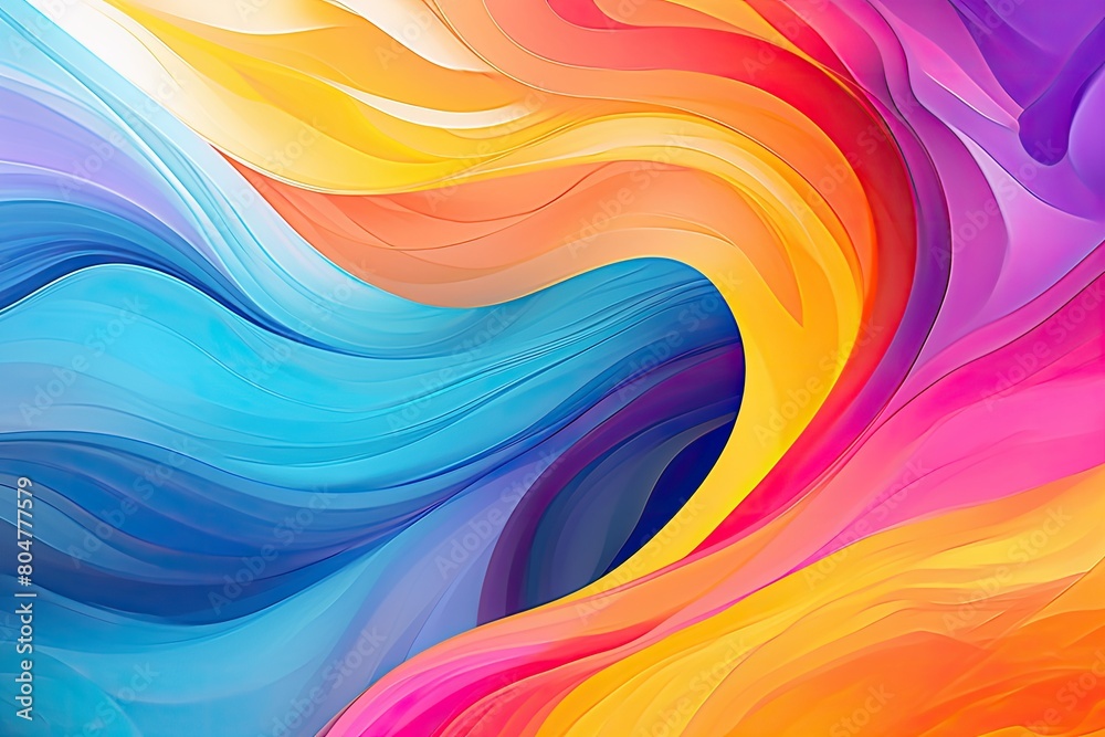 Vibrant abstract color waves background