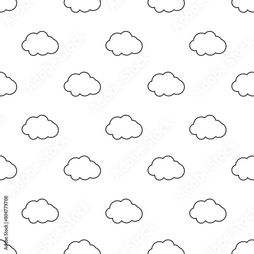 Clouds outline repeating pattern