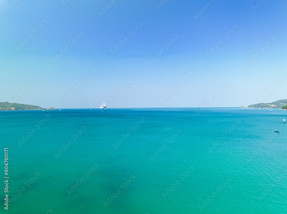 Beautiful sea summer landscape background in Phuket island Thailand