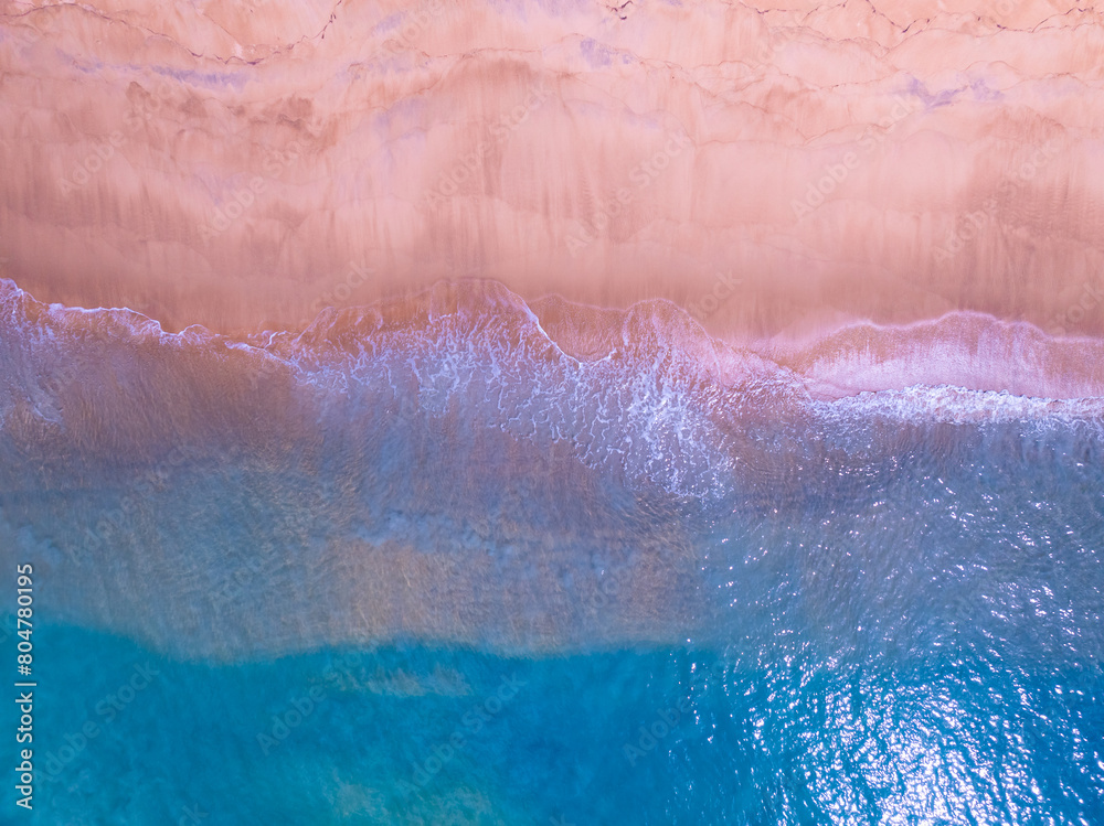 Top view beach sea space area nature and travel background in summer season