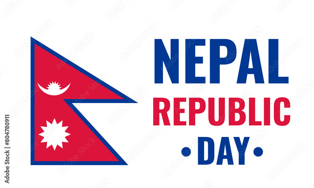 Nepal Republic Day banner. National holiday celebrate on May 29. Vector template for typography poster flyer, greeting card, postcard, etc. Nepal Republic Day banner. National holiday celebrate on May 29. Vector template for typography poster flyer, greeting card, postcard, etc.