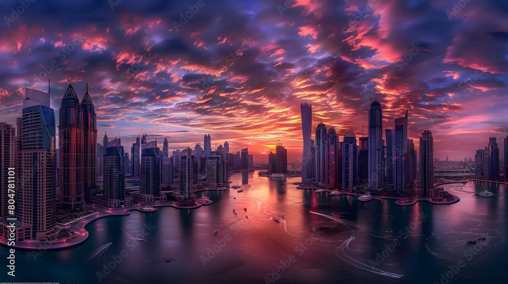 Fototapeta premium dubai panoramic
