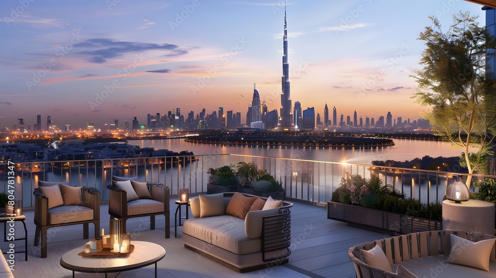 Fototapeta premium dubai panoramic