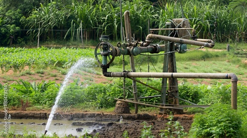 Watering and Irrigation - Methods and equipment used for irrigating crops. 
