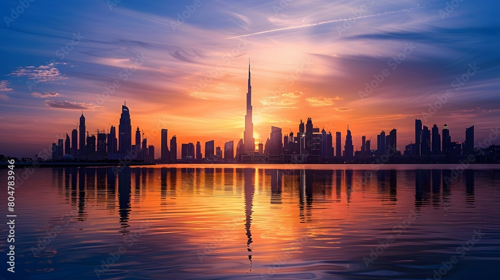 Naklejka premium dubais panoramic 