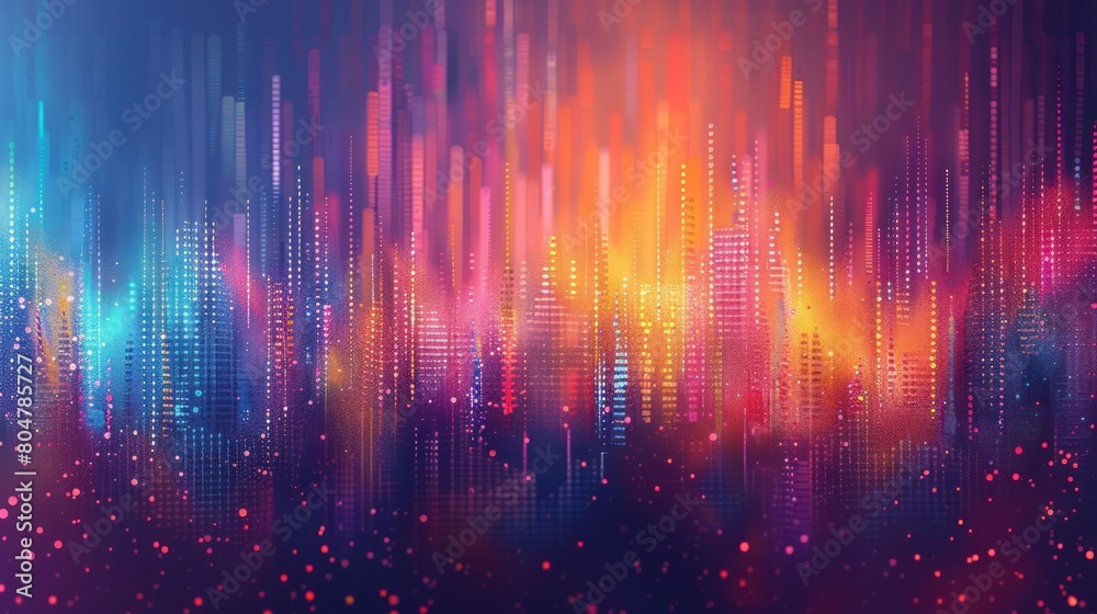 abstract background digital Full color equalizer sound abstract background digital Full color equalizer sound
