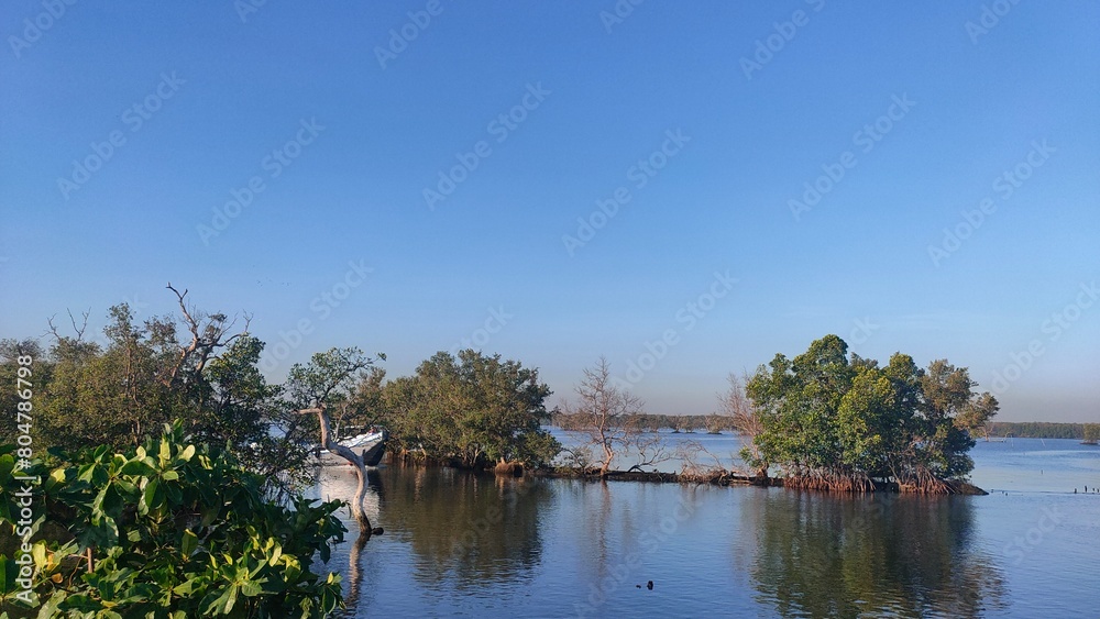 Malabon dike in a very hot but pretty morning