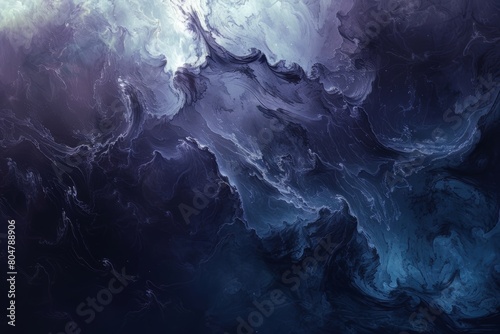 Abstract cosmic artwork with swirling blue tones resembling a celestial event, ideal for creative projects or as a vibrant, dynamic background. 