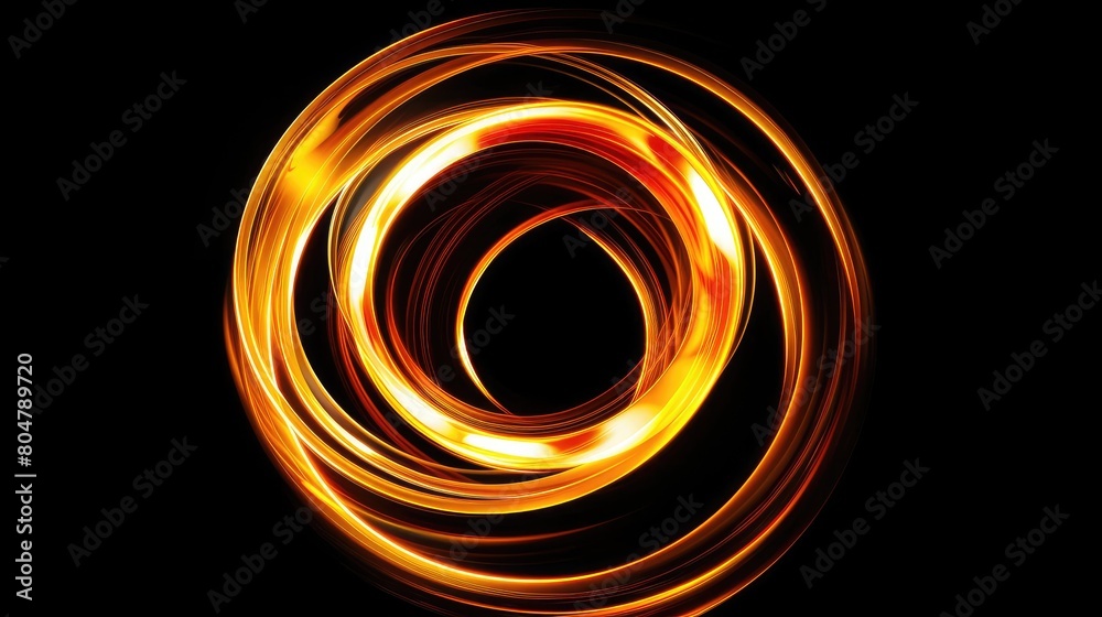 Captivating magical orange fire light effect, casting a warm and enchanting glow, Ai Generated.