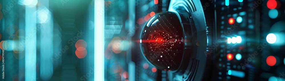 Showcasing a close up cyber concept Showcasing a close up cyber concept