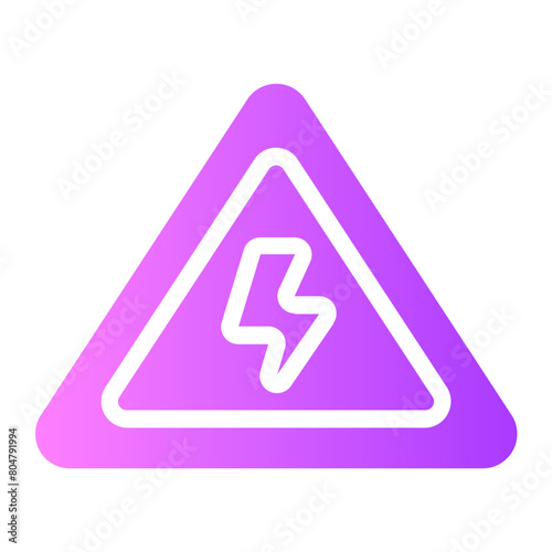 high voltage gradient icon