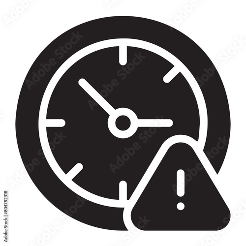 time glyph icon