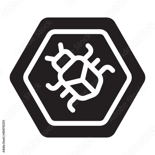 bug glyph icon