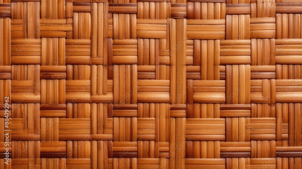 Brown bamboo weave texture, a nature background with handicraft charm. Ai Generated. Brown bamboo weave texture, a nature background with handicraft charm. Ai Generated.