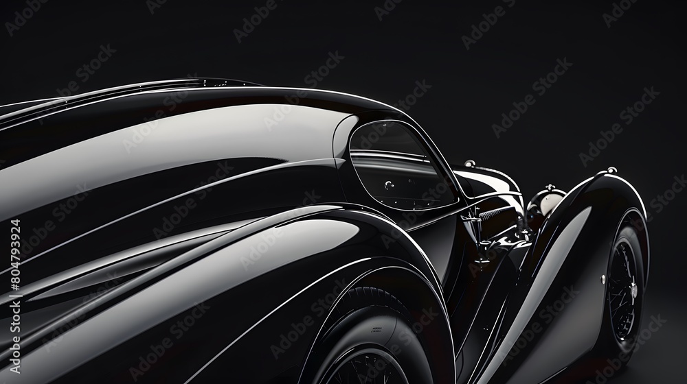 black modern car