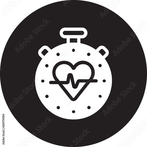 time glyph icon