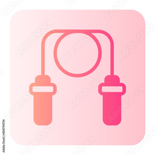 jumping rope gradient icon