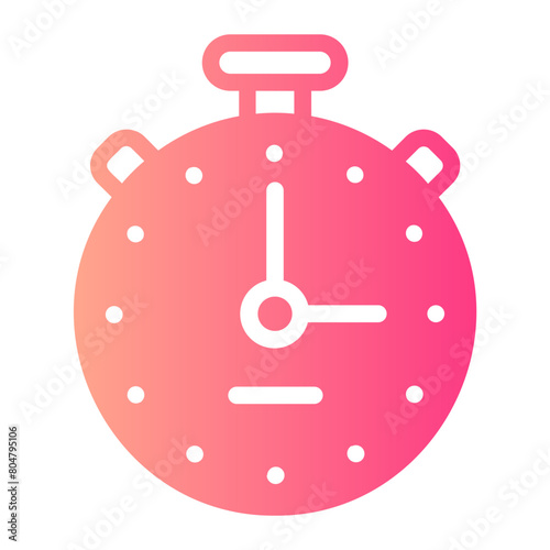 stopwatch gradient icon