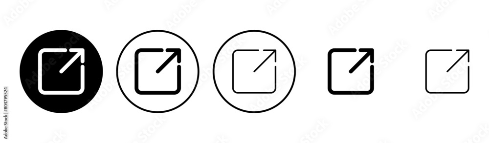 External link icon set. link icon vector. hyperlink symbol External link icon set. link icon vector. hyperlink symbol