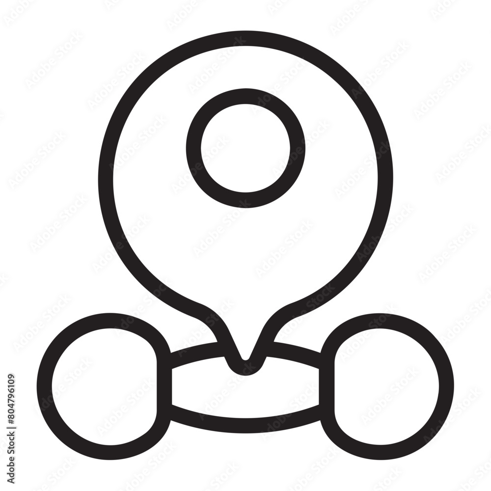 dumbbell line icon dumbbell line icon