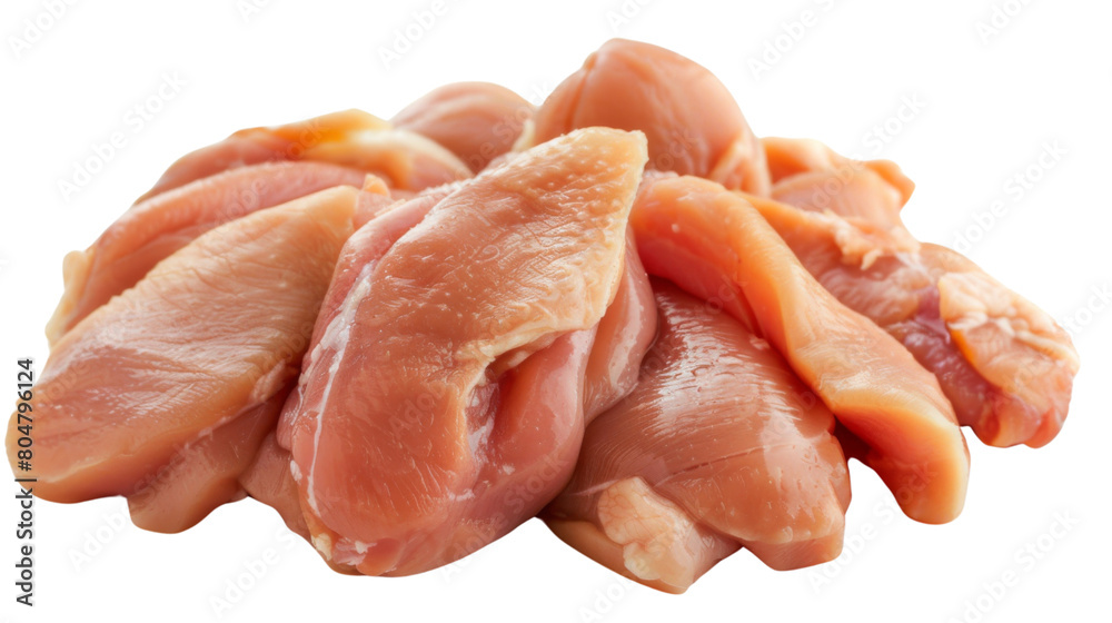 Fresh chicken raw meat isolated on white background, png Fresh chicken raw meat isolated on white background, png