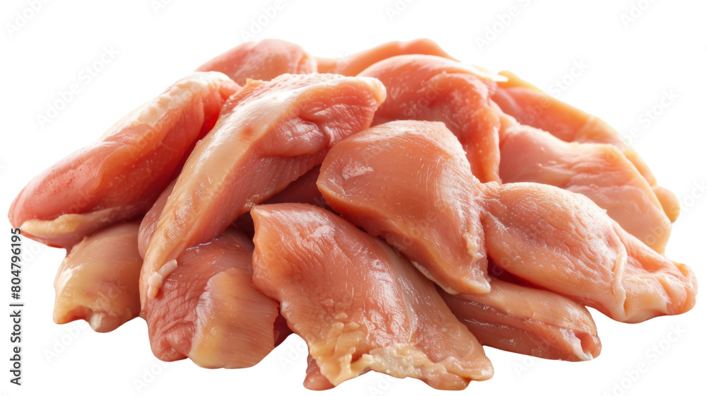 Fresh chicken raw meat isolated on white background, png Fresh chicken raw meat isolated on white background, png