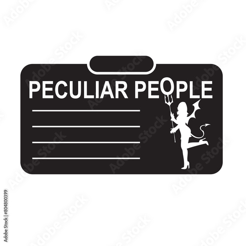 Картината върху платно ID card for peculiar people