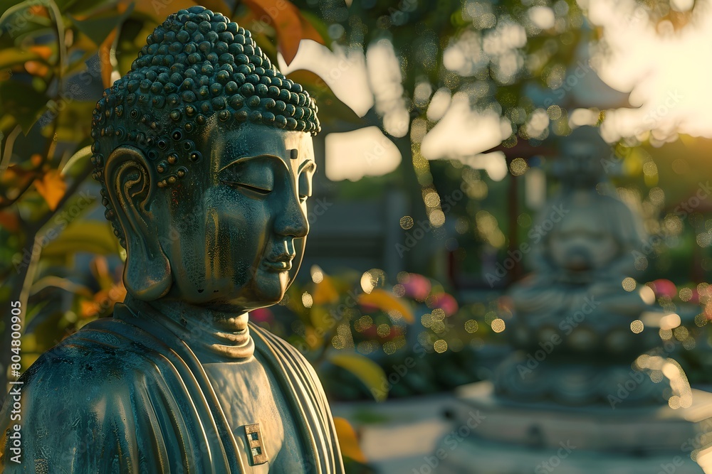 statue of buddha, AI generated