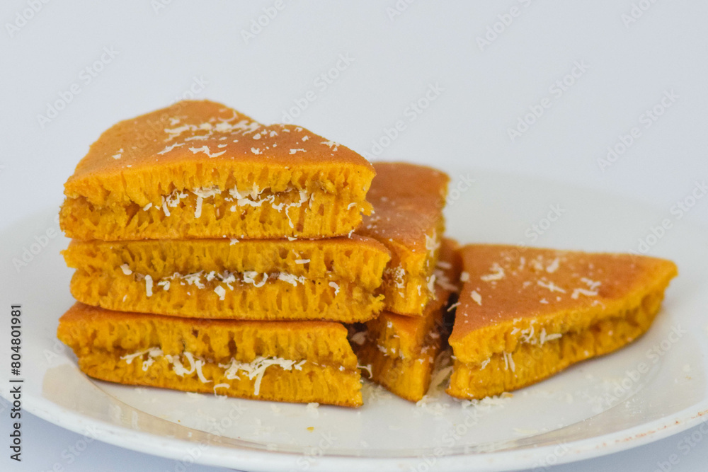 SWEET MARTABAK is a very delicious cake food in Indonesia SWEET MARTABAK is a very delicious cake food in Indonesia