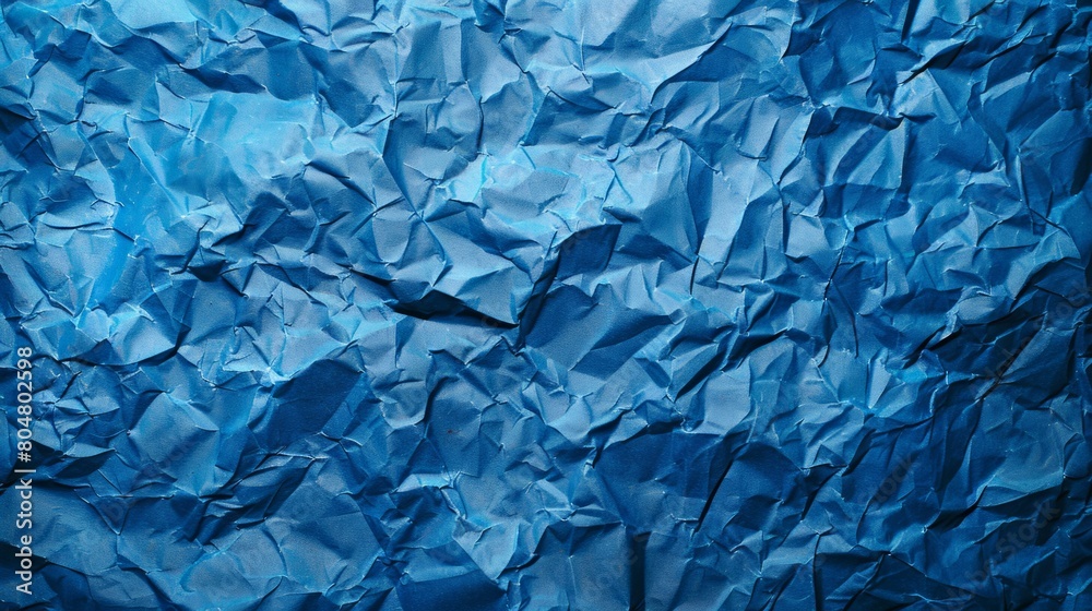 Fototapeta premium Oceanic Texture: Rough Blue Paper, Embodying the Essence of the Sea.