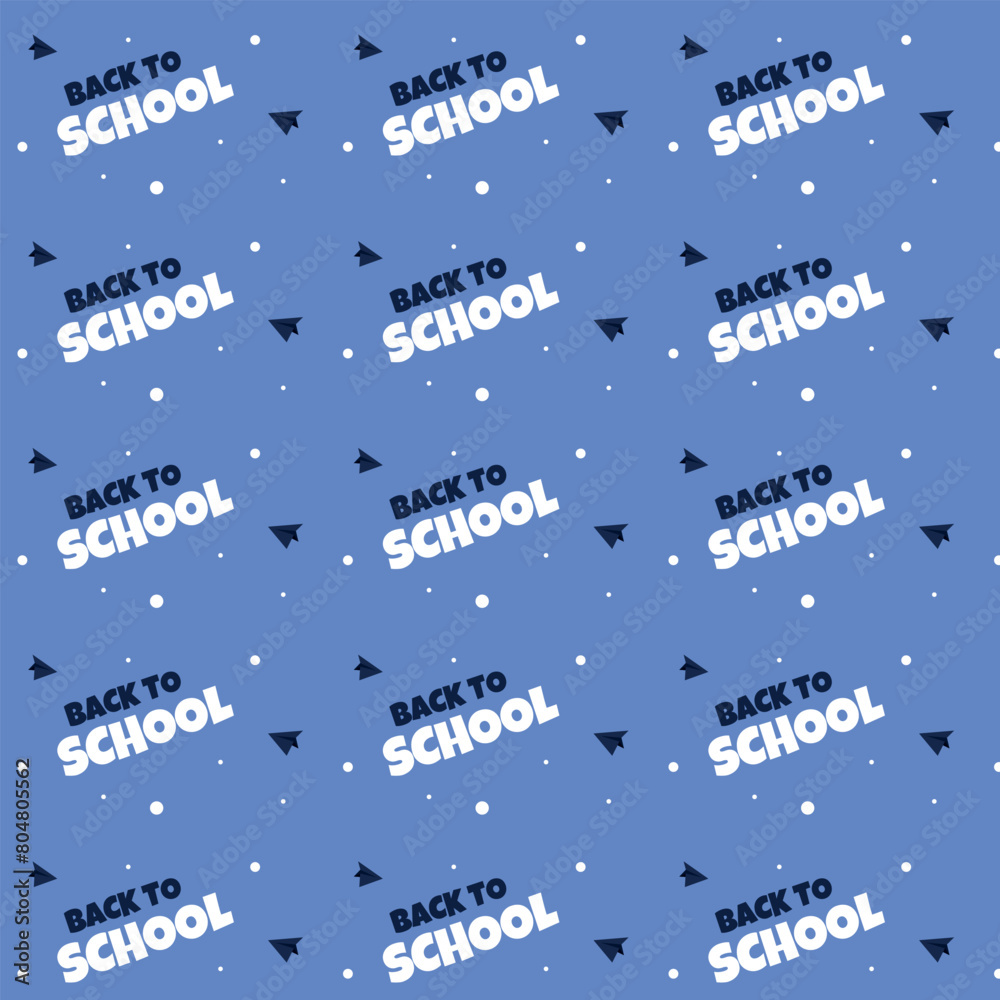 Naklejka premium Education seamless background. Pattern returning to school. Vector illustration