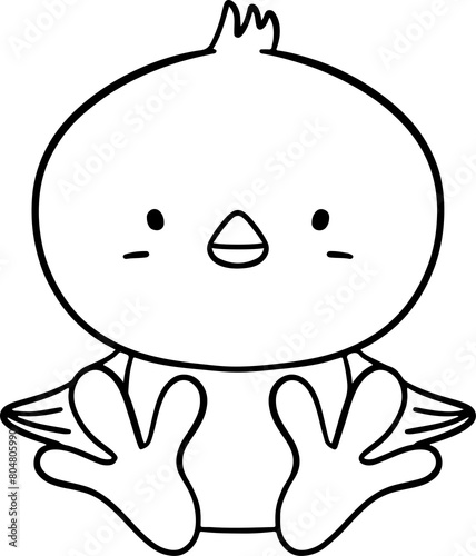 cute chicken animal ,clipart, doodle, Hand drawn, clipart ,png ,illustration