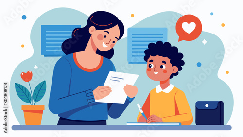 A teacher reading a heartfelt letter from a student who struggled with OCD now fully recovered and thanking them for their support and understanding.