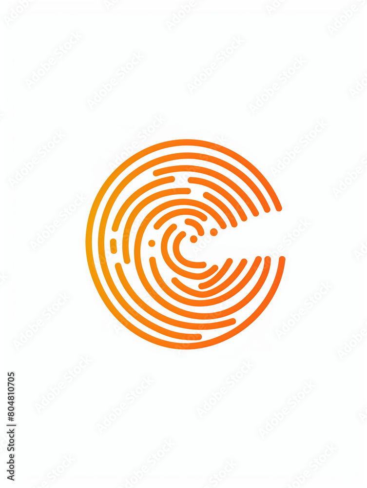 A sleek and circular human thumbprint logo, available in both color and white variations. This minimalist design exudes sophistication and modernity, with the thumbprint symbolizing uniqueness A sleek and circular human thumbprint logo, available in both color and white variations. This minimalist design exudes sophistication and modernity, with the thumbprint symbolizing uniqueness