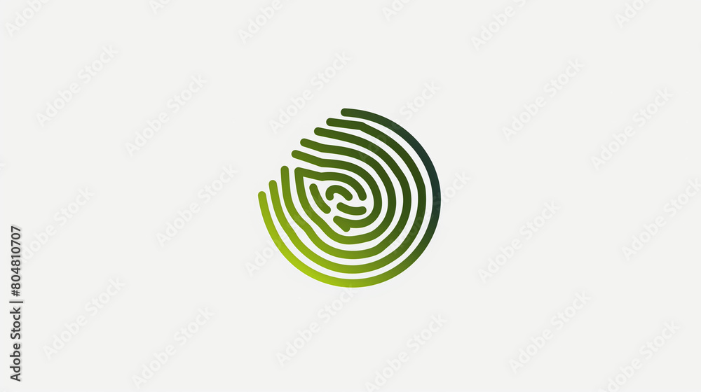 A sleek and circular human thumbprint logo, available in both color and white variations. This minimalist design exudes sophistication and modernity, with the thumbprint symbolizing uniqueness A sleek and circular human thumbprint logo, available in both color and white variations. This minimalist design exudes sophistication and modernity, with the thumbprint symbolizing uniqueness