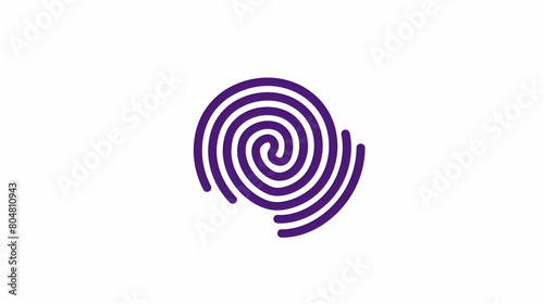 A sleek and circular human thumbprint logo, available in both color and white variations. This minimalist design exudes sophistication and modernity, with the thumbprint symbolizing uniqueness 