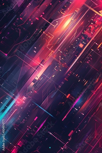 Digital background for tech, AI, data, audio, graphics, and more