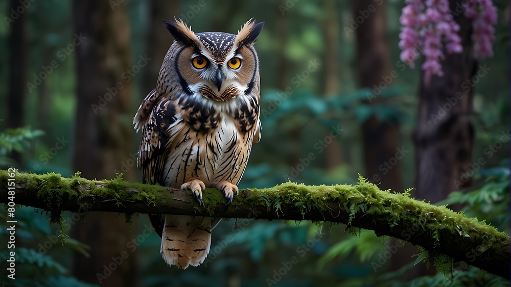 great horned owl Enchanted Guardian The Vibrant Owl great horned owl Enchanted Guardian The Vibrant Owl