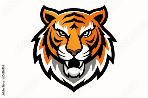 tiger head logo vector illustration