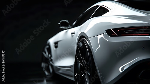 Fototapeta Naklejka Na Ścianę i Meble -  modern white sport car
