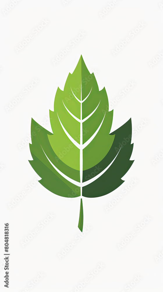 Plant and leaves icon Leaf symbol of ecology, enviroment and nature Vegetarian and vegan pictogram design