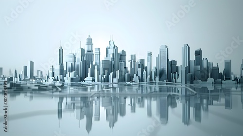contemporary city skyline