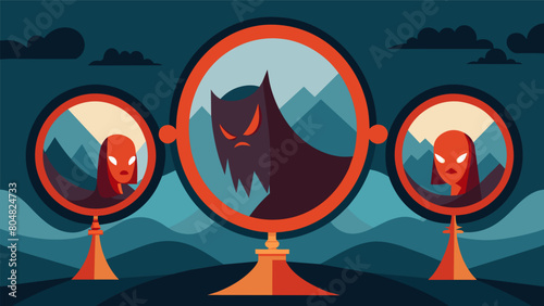 It was as if the mirrors were trying to reveal hidden fears and insecurities amplifying them to an alarming level..
