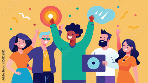 The event ends with a promise to continue celebrating and cherishing the timeless album for years to come. Vector illustration