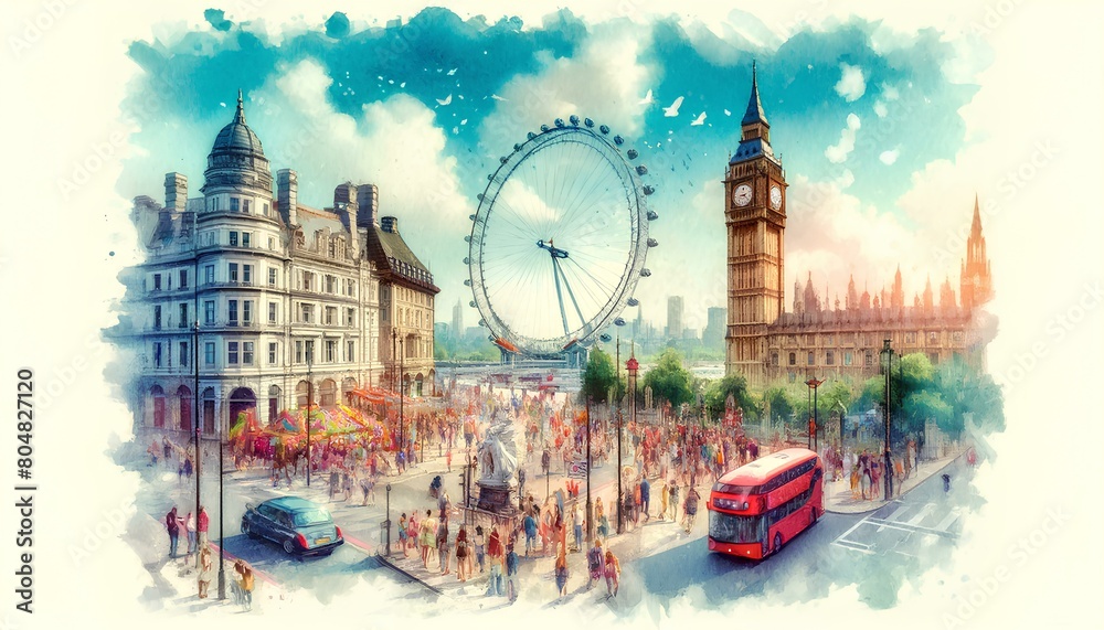 Obraz premium London is the capital and financial, cultural and tourism center of the United Kingdom.