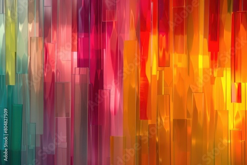abstract background with multicolored cubes in the style of cubism