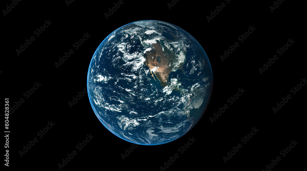 Beautiful view of earth in outer space Beautiful view of earth in outer space