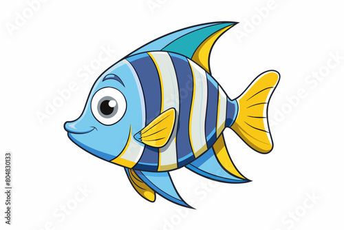 angelfish cartoon vector illustration