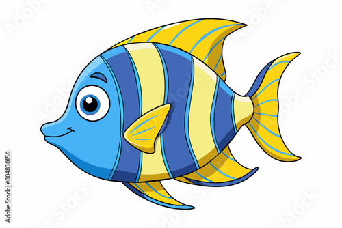 angelfish cartoon vector illustration