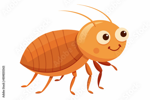 flea beetle cartoon vector illustration